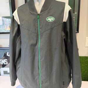 New York Jets Nike NFL On Field Apparel Jacket Men's Dark Gray used player worn